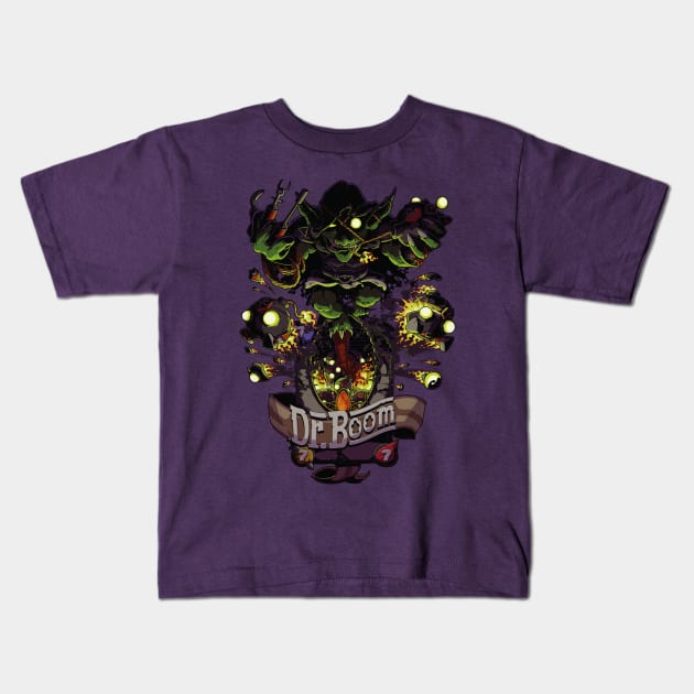 Unofficial Dr Boom Tribute Tee Kids T-Shirt by peanutgolem